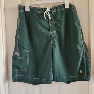 Polo Ralph Lauren Board Shorts Surf Beach Swim Cargo Trunks Size Medium